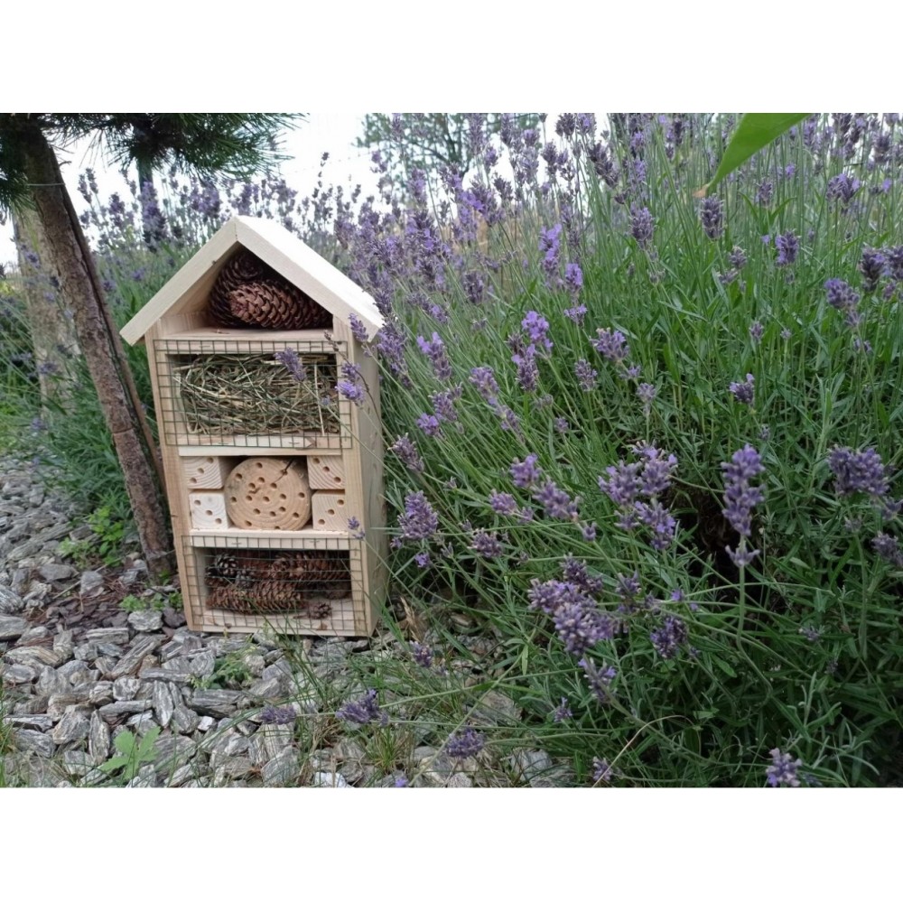 Domek dla owadów hotel budka lęgowa IMPREGNAT domki MEGA DUŻY aż 47cm! EKO