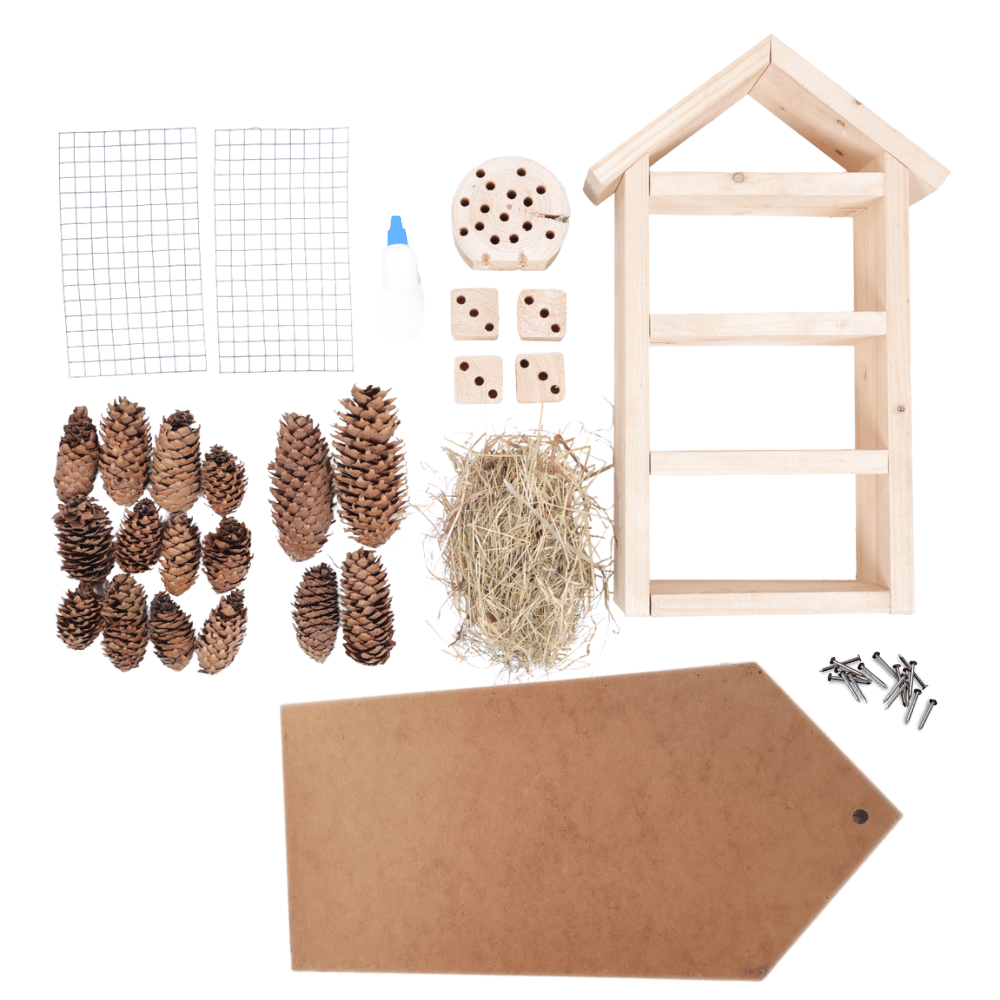 10x Domek dla owadów HOTEL DO SAMODZIELNEGO MONTAŻU MEGA DUŻY aż 47cm! DIY