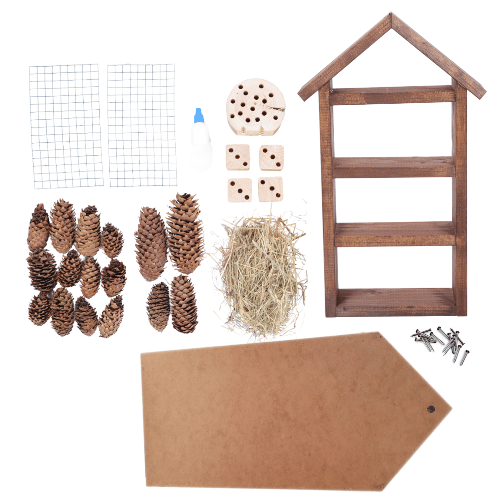 Domek dla owadów HOTEL DO SAMODZIELNEGO MONTAŻU MEGA DUŻY aż 47cm! DIY