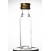 Przezroczysta butelka kwadratowa 100 ml · fi 31,5 mm · Zestaw 6 sztuk