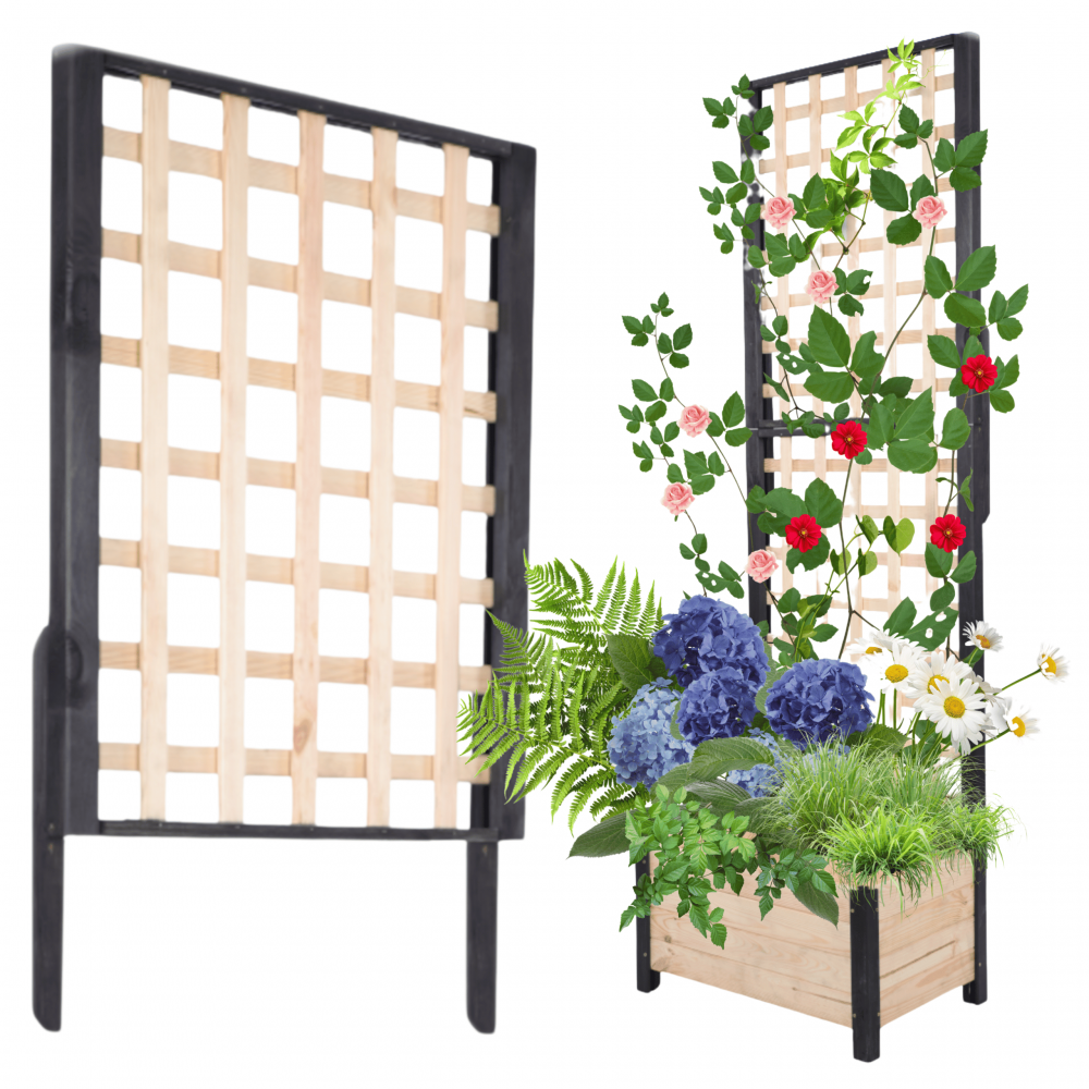 Nadstawka do pergoli drewnianej ogrodowej szer. 60cm MODUŁOWA IMPREGNACJA