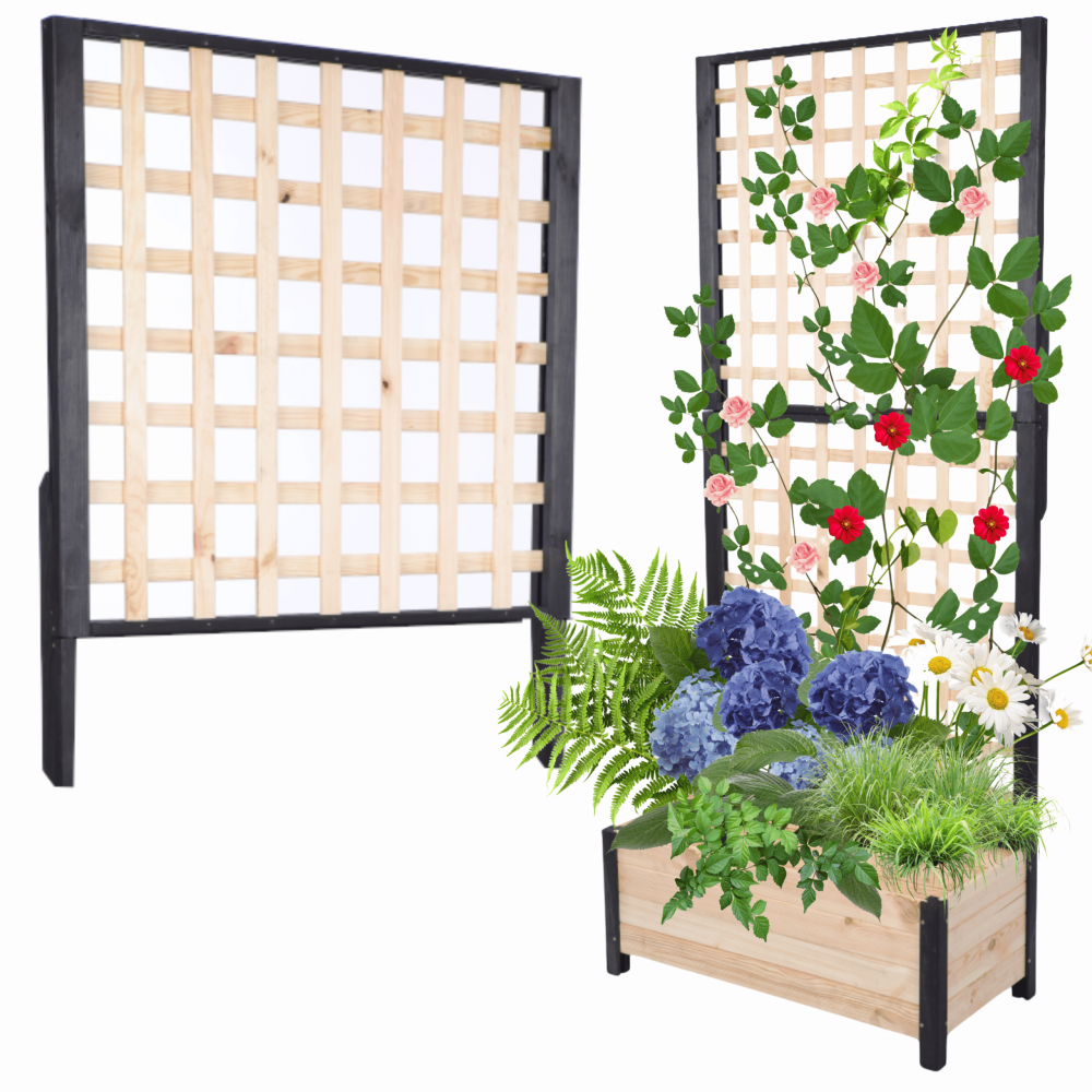 Nadstawka do pergoli drewnianej ogrodowej szer. 80cm MODUŁOWA IMPREGNACJA