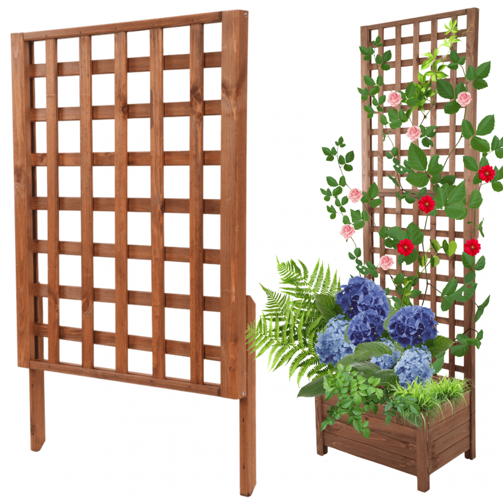 Nadstawka do pergoli drewnianej ogrodowej szer. 60cm MODUŁOWA IMPREGNACJA