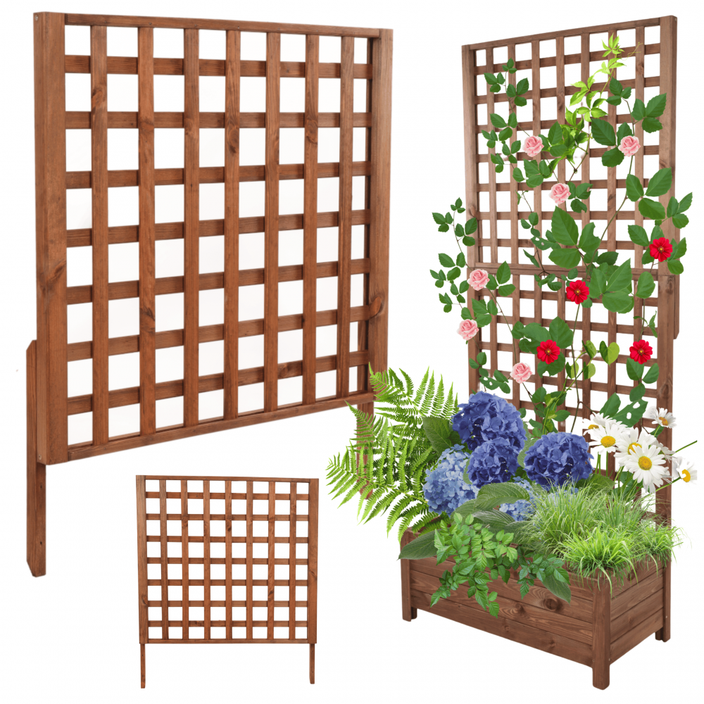 Nadstawka do pergoli drewnianej ogrodowej szer. 80cm MODUŁOWA IMPREGNACJA