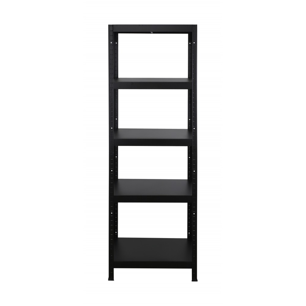 Regał cały metalowy 180x60x40 stojak warsztatowy 130kg/p magazynowy czarny