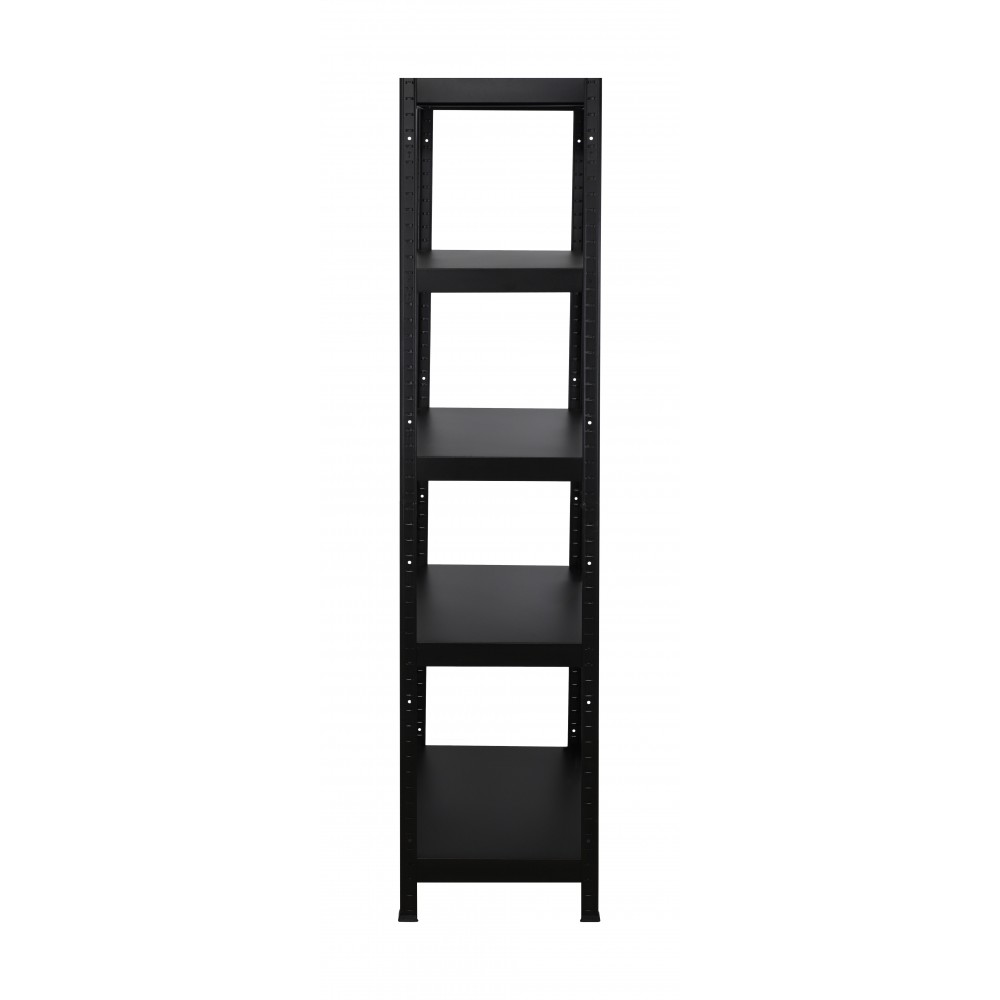 Regał cały metalowy 180x60x40 stojak warsztatowy 130kg/p magazynowy czarny