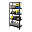 Regał cały metalowy 180x80x40 stojak warsztatowy 130kg/p magazynowy czarny