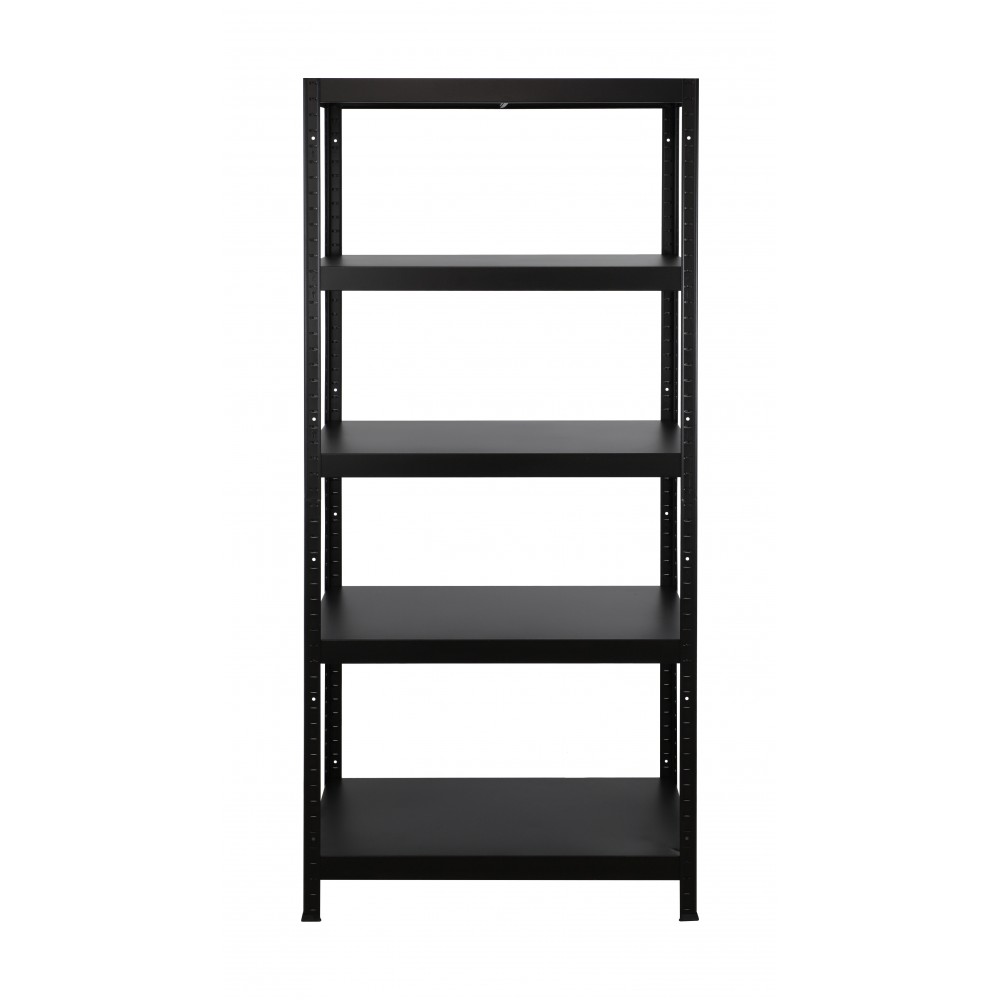 Regał cały metalowy 180x80x40 stojak warsztatowy 130kg/p magazynowy czarny