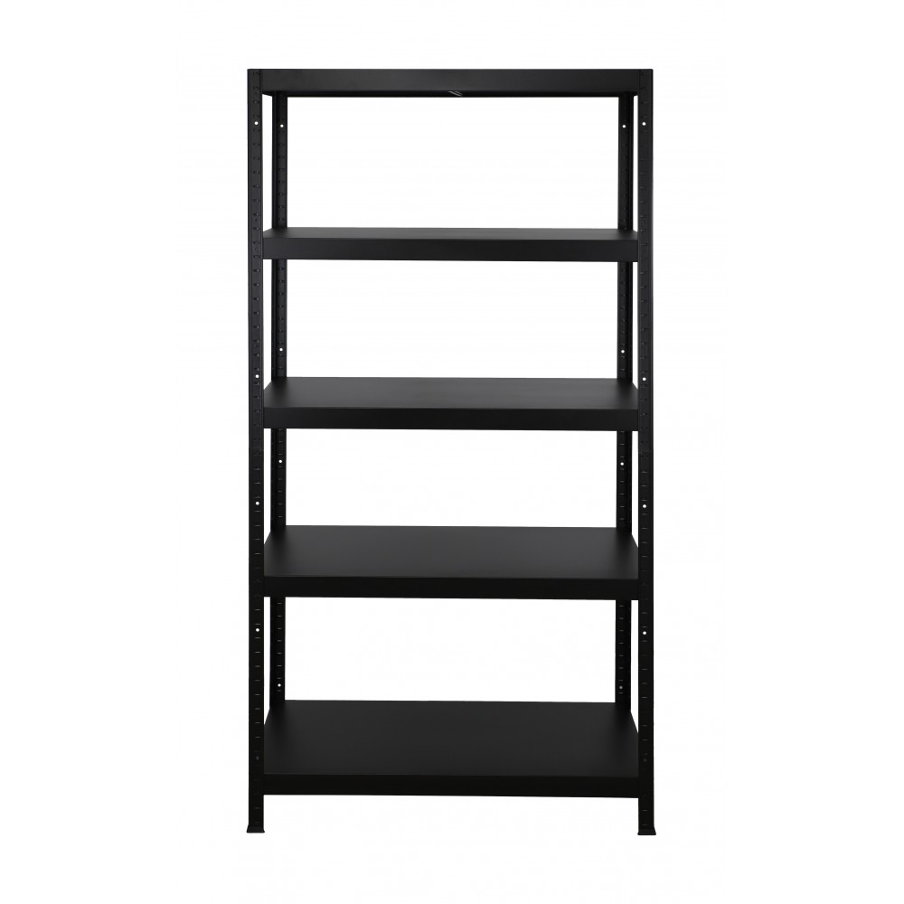 Regał cały metalowy 180x90x40 stojak warsztatowy 130kg/p magazynowy czarny