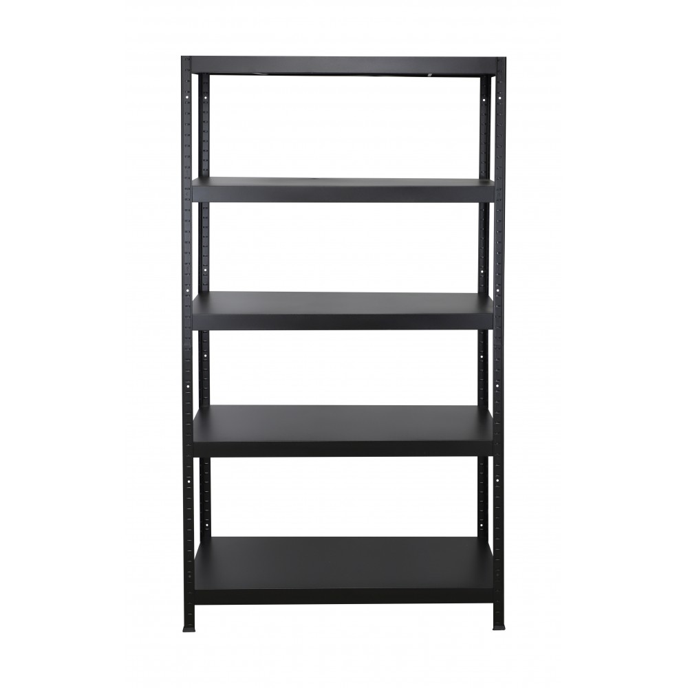 Regał cały metalowy 180x100x40 stojak warsztatowy 130kg/p magazynowy czarny