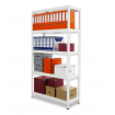 Regał cały metalowy 180x80x40 stojak warsztatowy 130kg/p magazynowy biały