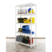 Regał cały metalowy 180x80x40 stojak warsztatowy 130kg/p magazynowy biały