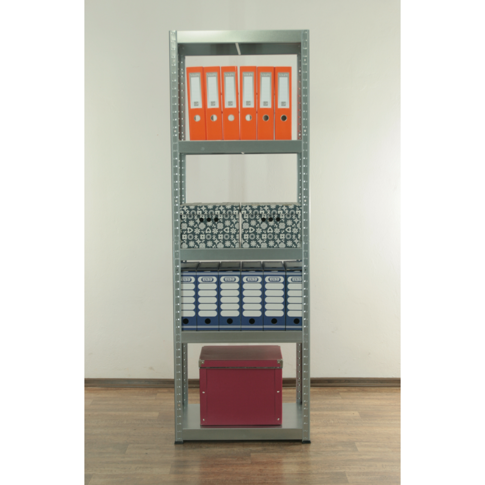 Regał cały metalowy 180x60x40 stojak warsztatowy 130kg/p magazynowy ocynk