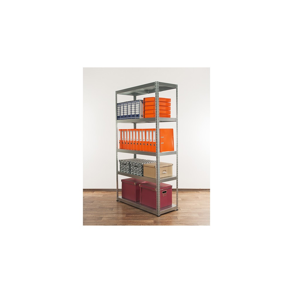 Regał cały metalowy 180x90x40 stojak warsztatowy 130kg/p magazynowy ocynk