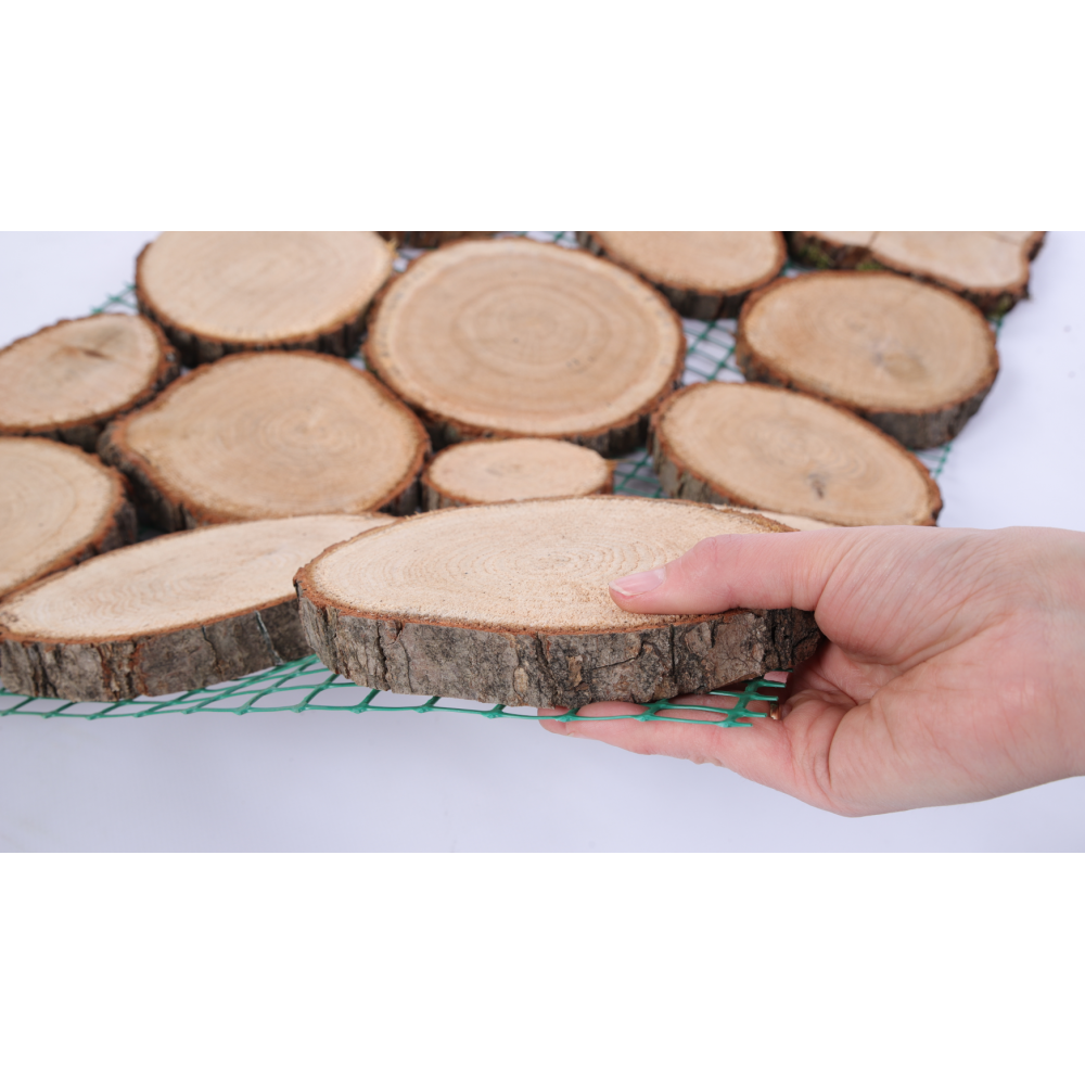 Ścieżka ogrodowa 80x50X2 cm chodnik plastry drewna DĄB ścieżki EKO DREWNO X4