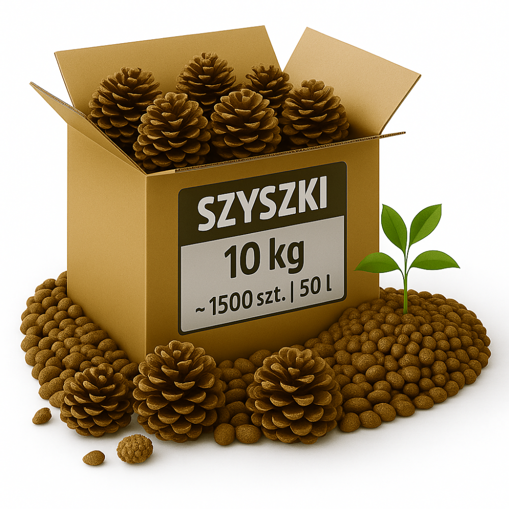 SZYSZKI DO OGRODU  na RABATY ŚCIÓŁKĘ GRZĄDKI DEKORACJE eko 10KG 50L 1500SZT