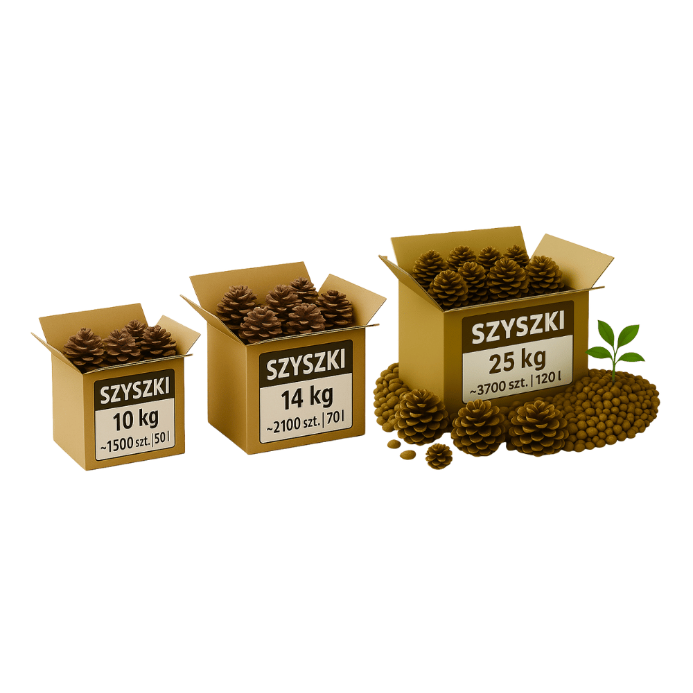 SZYSZKI DO OGRODU  na RABATY ŚCIÓŁKĘ GRZĄDKI DEKORACJE eko 10KG 50L 1500SZT