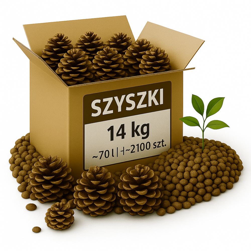 SZYSZKI DO OGRODU  na RABATY ŚCIÓŁKĘ GRZĄDKI DEKORACJE eko 14KG 70L 2100SZT