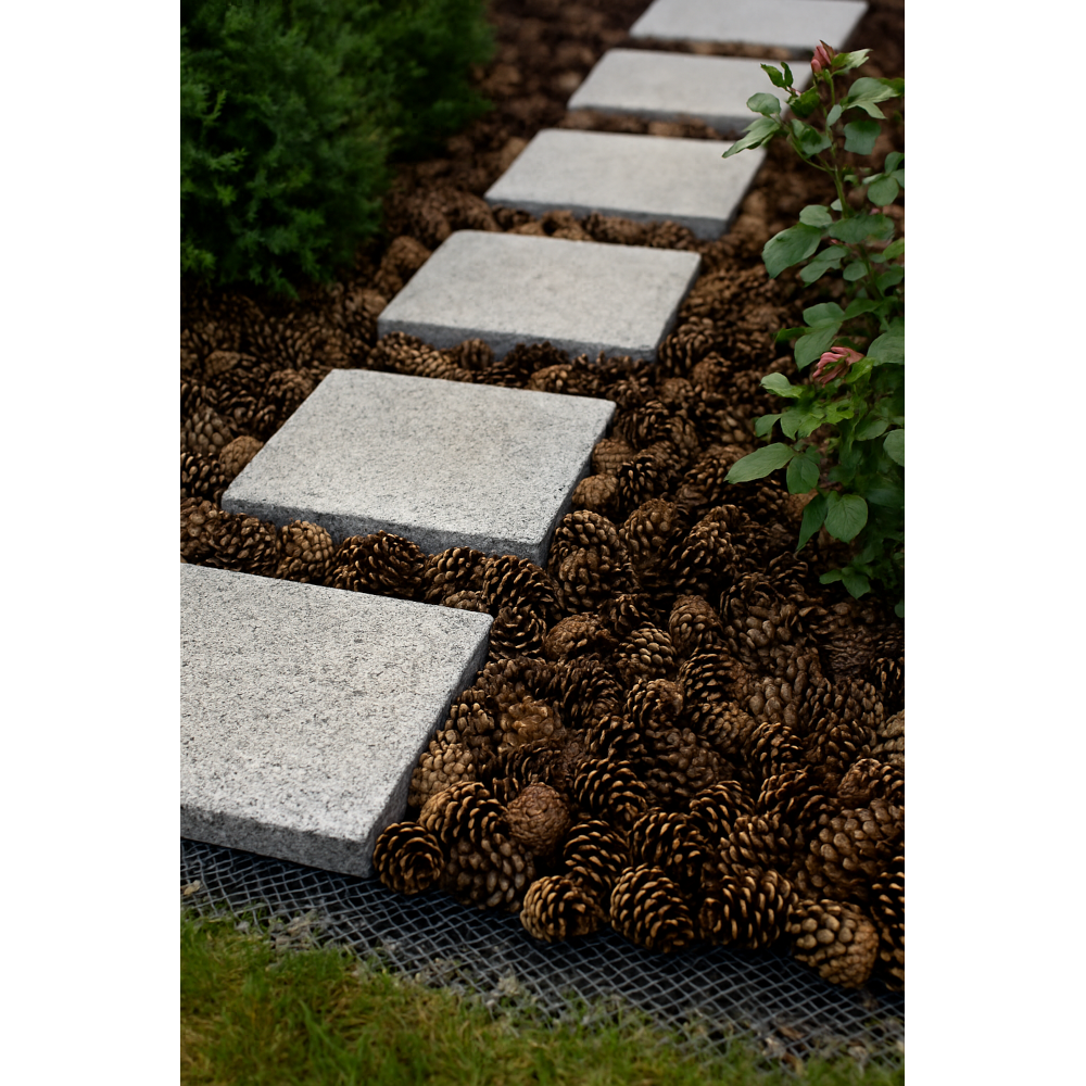 SZYSZKI DO OGRODU  na RABATY ŚCIÓŁKĘ GRZĄDKI DEKORACJE eko 14KG 70L 2100SZT