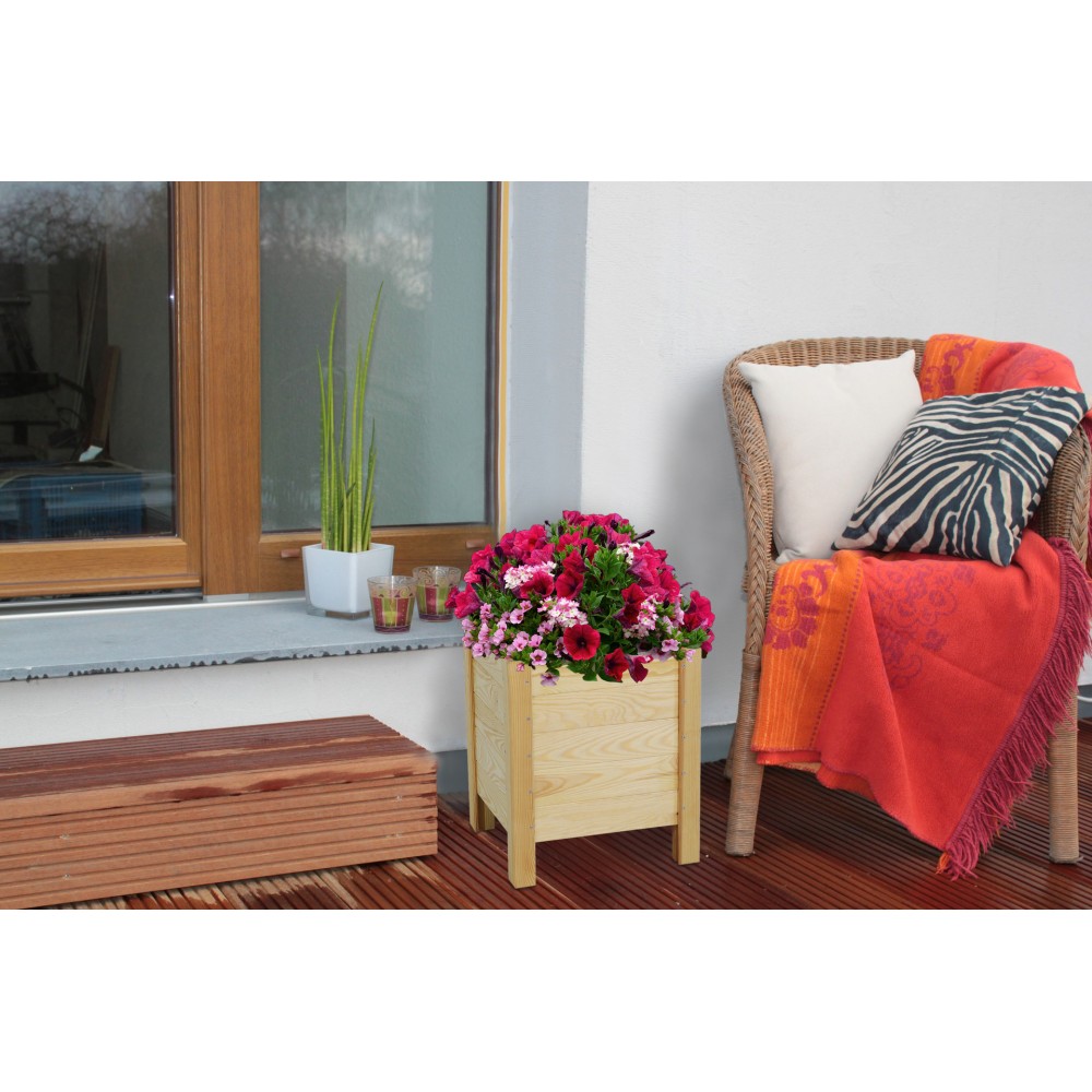 Skrzynia donica doniczka zielnik ziołownik REGULOWANE DNO 40x34x30cm EKO