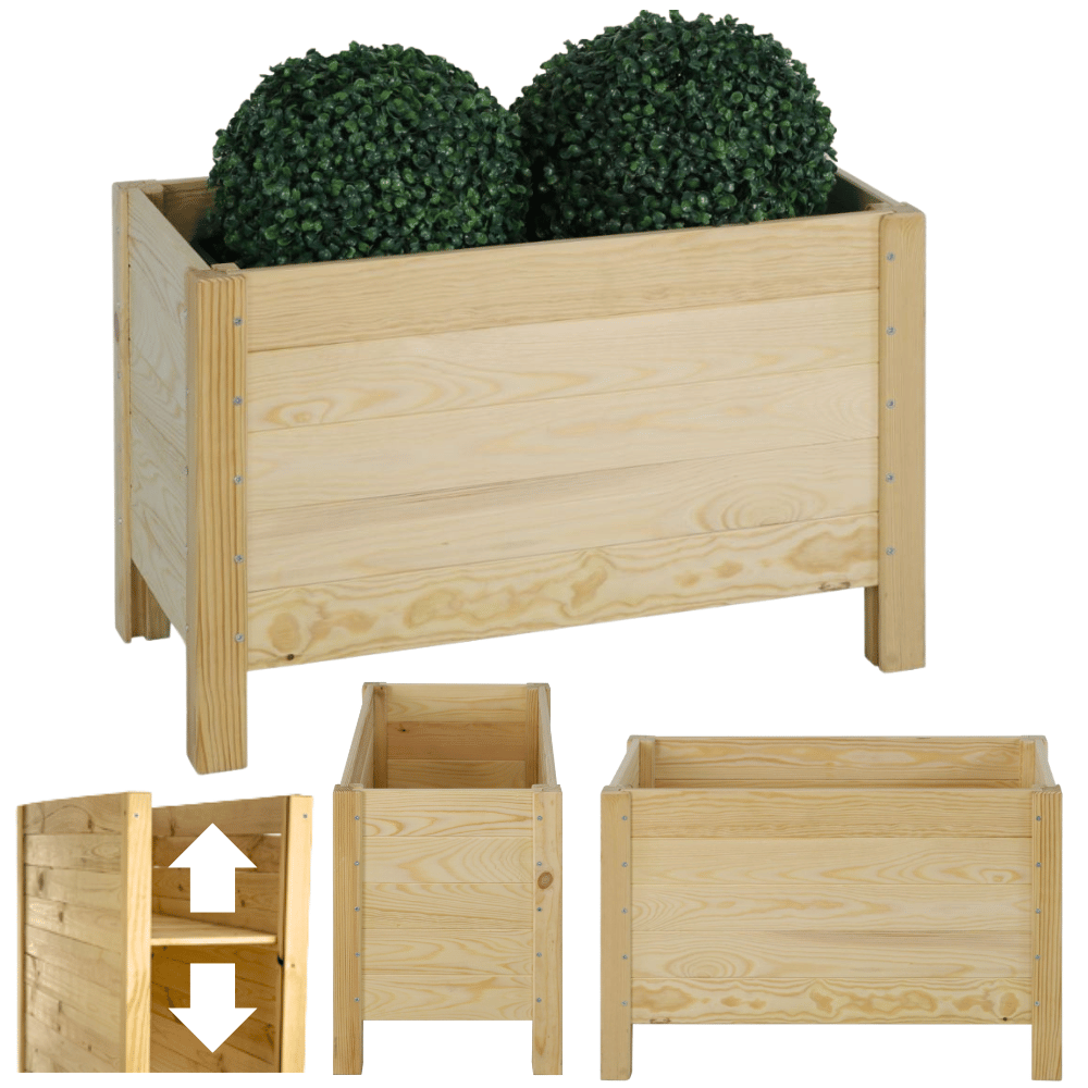 Skrzynia donica doniczka zielnik ziołownik REGULOWANE DNO 40x60x30cm EKO