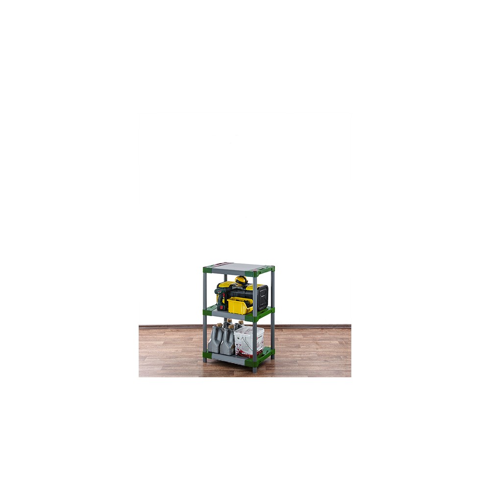 Stojak plastikowy do piwnicy regał z tworzywa 98x50x46 cm 97%RECYKLING ECO