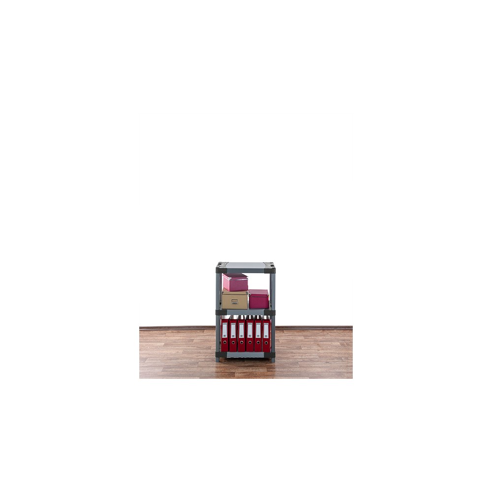 Stojak plastikowy do piwnicy regał z tworzywa 98x50x46 cm 97%RECYKLING ECO