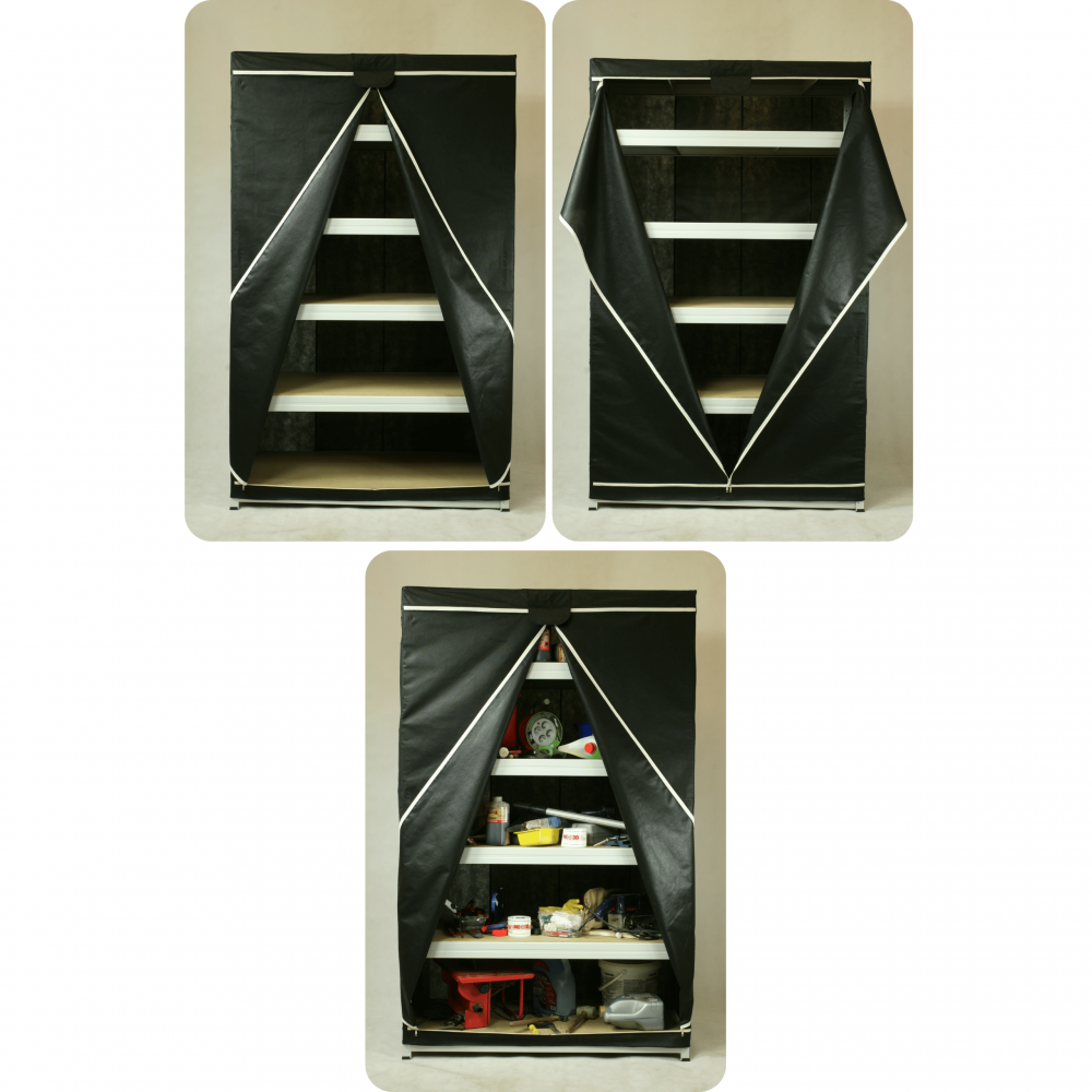 Regał plastikowy garażowy regał z tworzywa 138x50x46 cm 97%RECYKLING ECO