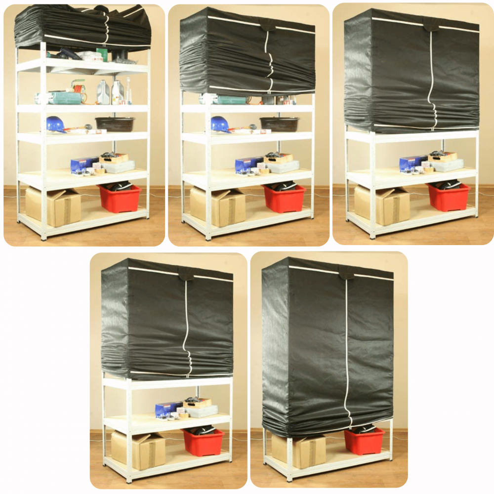 Regał plastikowy garażowy regał z tworzywa 138x50x46 cm 97%RECYKLING ECO