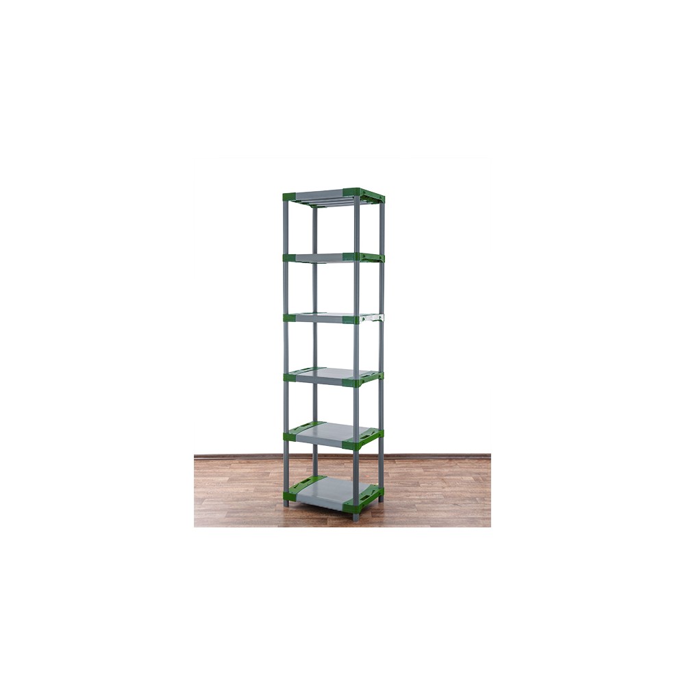 Stojak z plastiku tworzywa do piwnicy 222x50x46 cm ECO WODOODPORNY MODUŁOWY