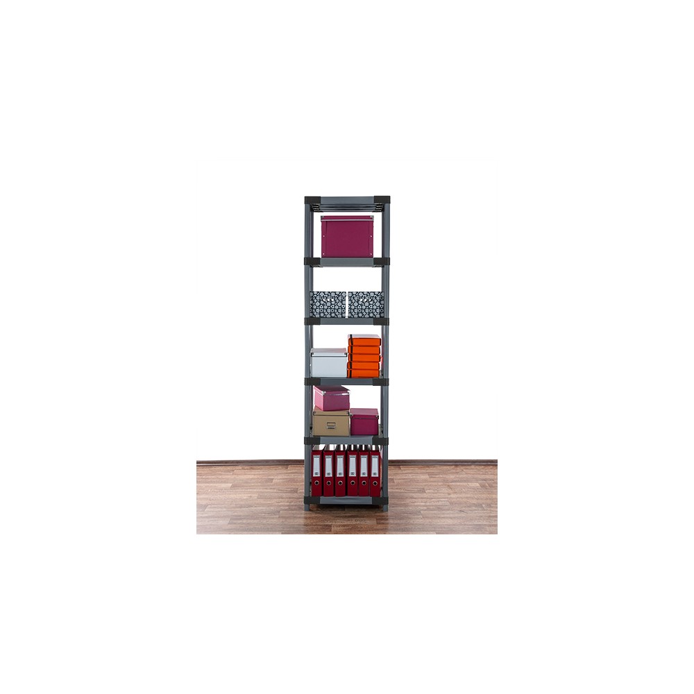 Stojak z plastiku tworzywa do piwnicy 222x50x46 cm ECO WODOODPORNY MODUŁOWY