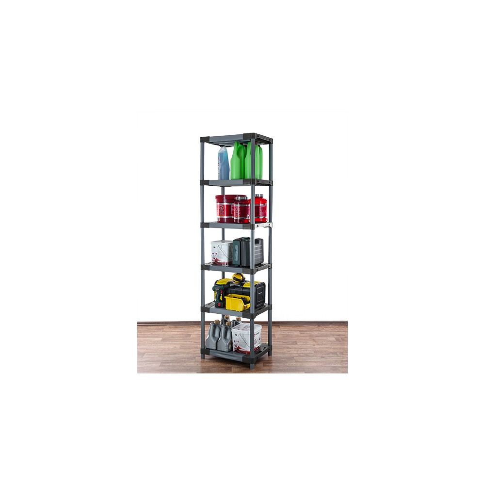 Stojak z plastiku tworzywa do piwnicy 222x50x46 cm ECO WODOODPORNY MODUŁOWY