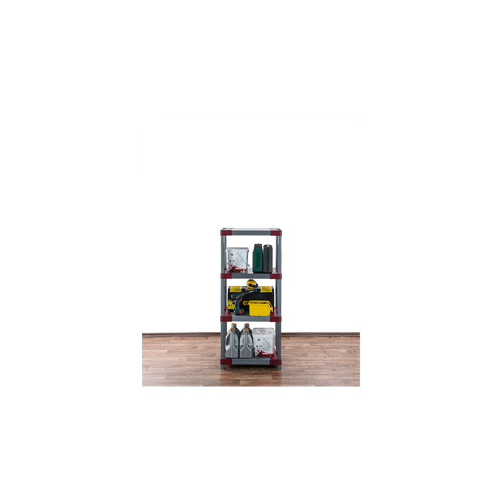 Regał plastikowy WZMOCNIONY regał z tworzywa 138x50x46 cm 97%RECYKLING ECO