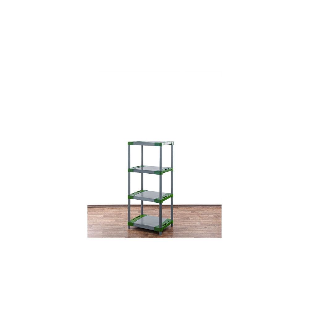 Stojak plastikowy WZMOCNIONY regał z tworzywa 138x50x46 cm 97%RECYKLING ECO