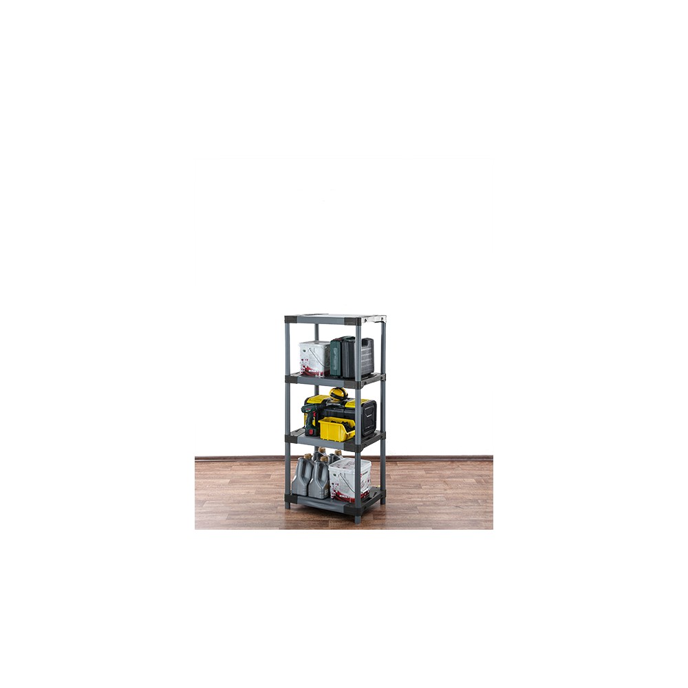 Stojak plastikowy WZMOCNIONY regał z tworzywa 138x50x46 cm 97%RECYKLING ECO