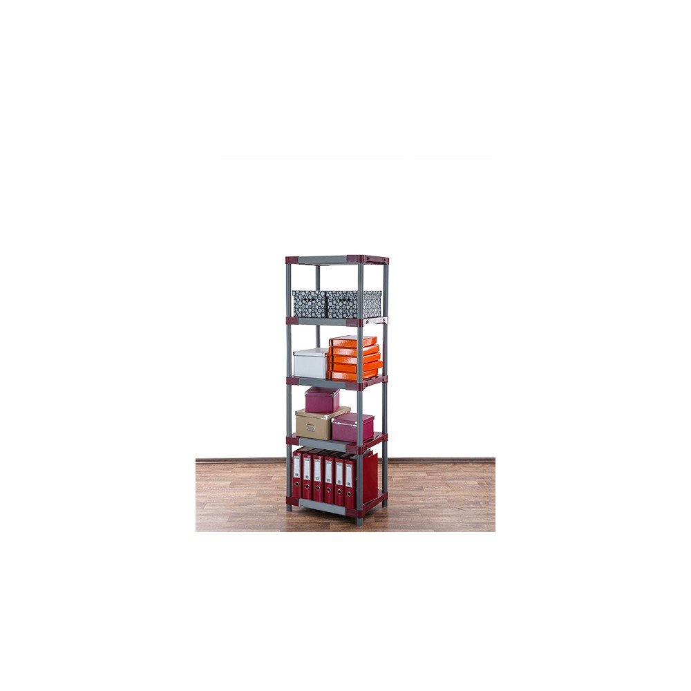 Regał z tworzywa plastikowy do piwnicy 180x50x46 ECO WZMOCNIONY SOLIDNY