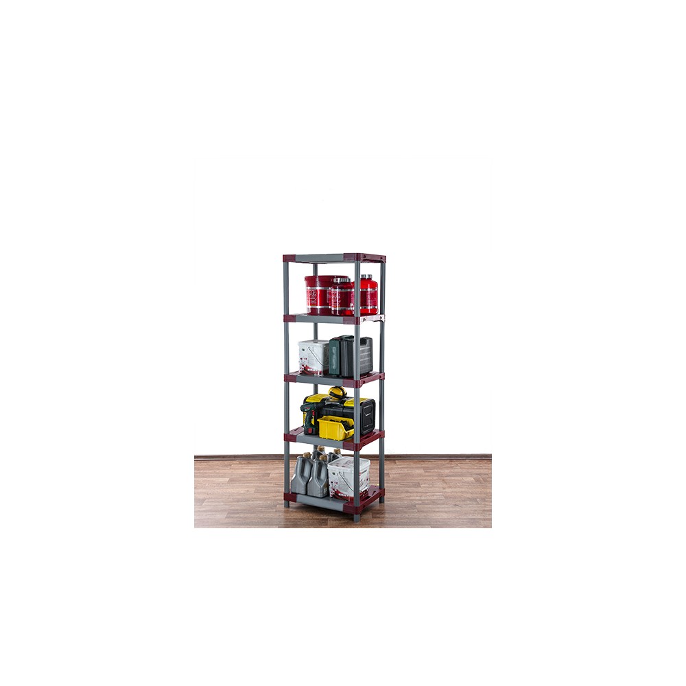 Regał z tworzywa plastikowy do piwnicy 180x50x46 ECO WZMOCNIONY SOLIDNY