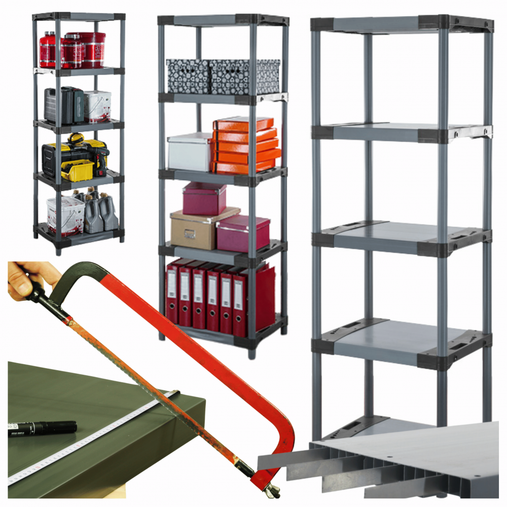 Stojak z tworzywa plastikowy do piwnicy 180x50x46 ECO WZMOCNIONY TRWAŁY