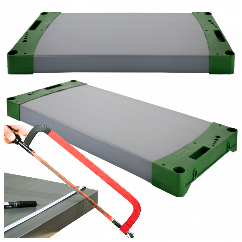 Półka do regału plastikowego JUPITER 50x46cm blat boki ECO 97% recykling