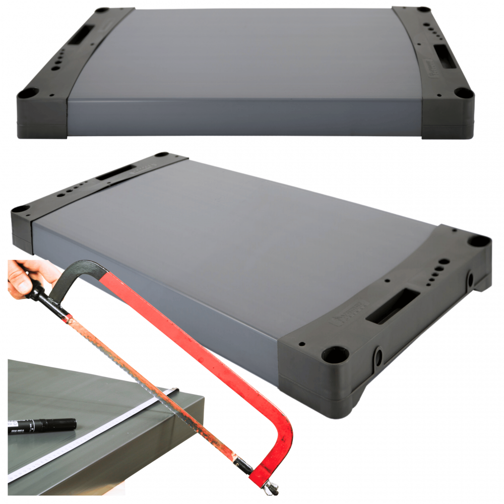 Półka do regału plastikowego JUPITER 50x46cm blat boki ECO 97% recykling