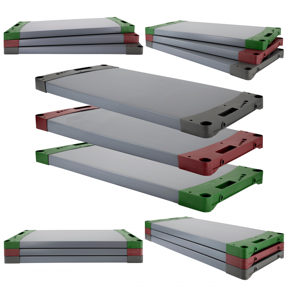 Półka do regału plastikowego JUPITER 50x46cm blat boki ECO 97% recykling
