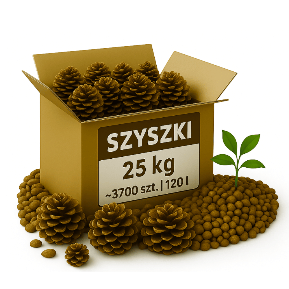 SZYSZKI DO OGRODU  na RABATY ŚCIÓŁKĘ GRZĄDKI DEKORACJE eko 25KG 120L 3700SZT