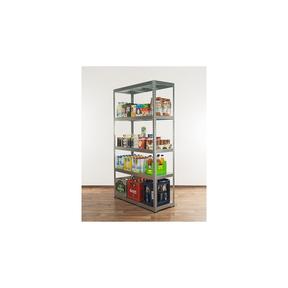 Regał cały metalowy 180x120x40 stojak warsztatowy 100kg/p magazynowy ocynk