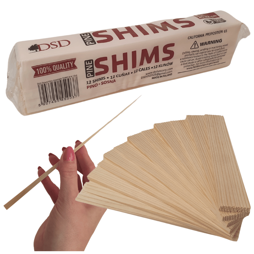 Klin kliny do płytek kliny montażowe drewniane tabliczki do roślin 12 SZT