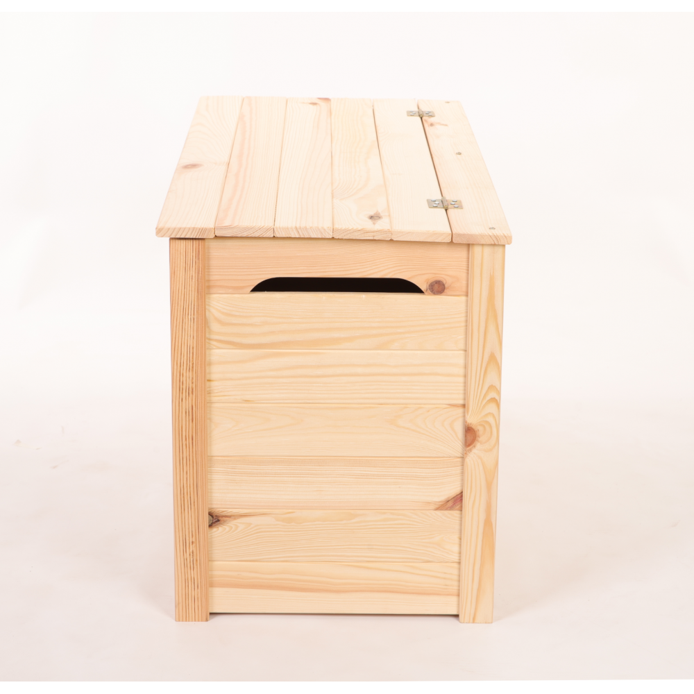 Skrzynia ogrodowa drewniana na zabawki kufer na balkon taras do domu 140L