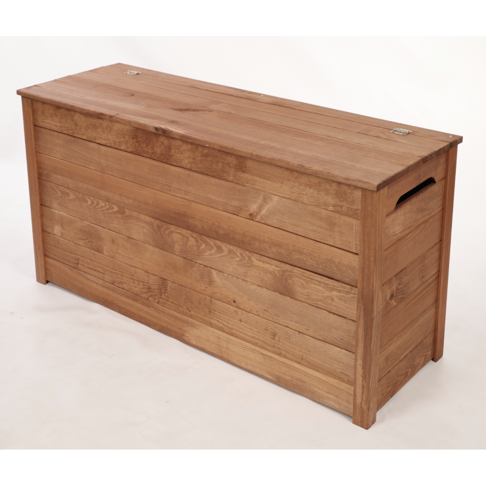 Skrzynia ogrodowa drewniana na zabawki kufer na balkon taras do domu 140L