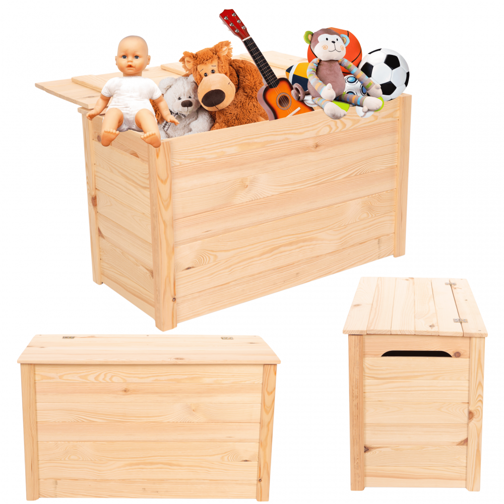 Skrzynia ogrodowa drewniana na zabawki kufer na balkon taras do domu 140L