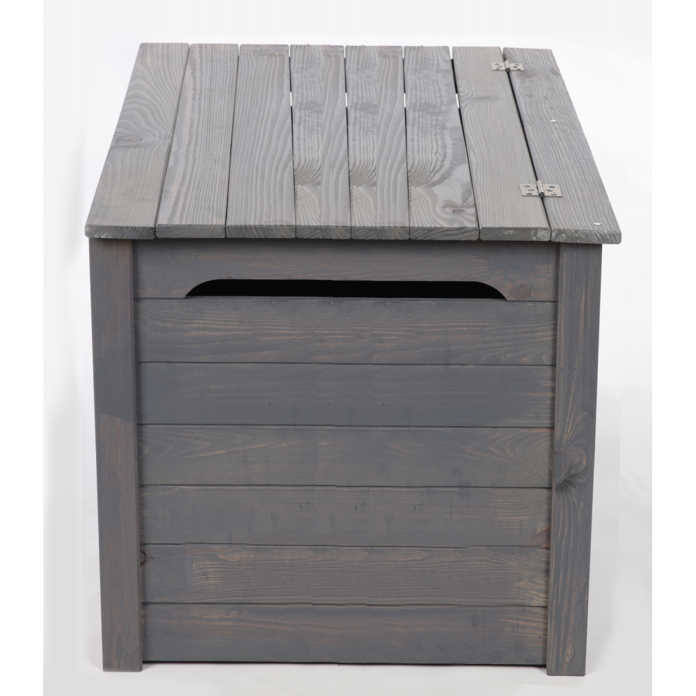 Skrzynia ogrodowa drewniana na zabawki kufer na balkon taras do domu 190L