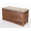 Drewniana skrzynia na taras na zabawki balkonowa kufer SIEDZISKO 190L
