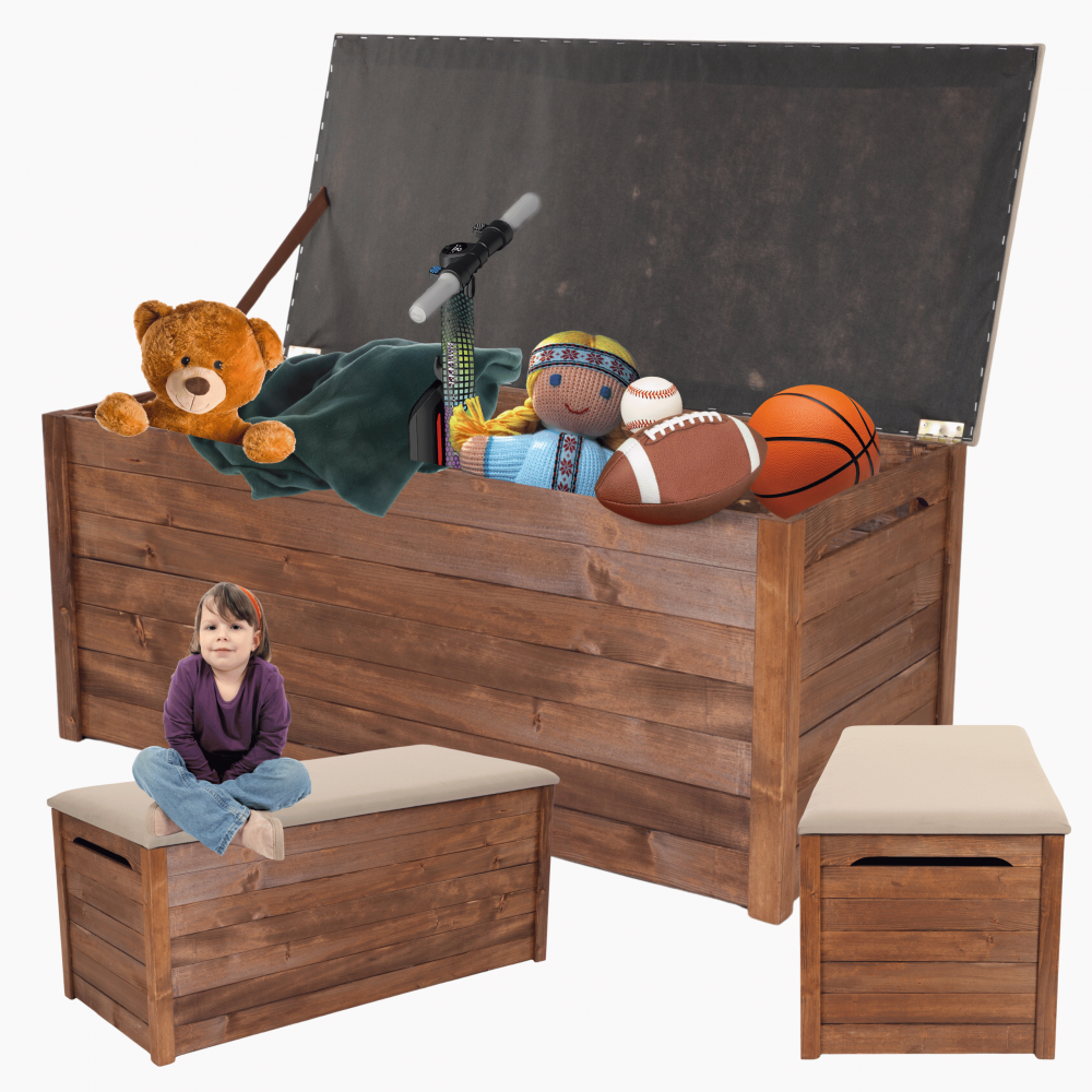 Skrzynia drewniana na balkon taras kufer z SIEDZISKIEM 270L POJEMNA